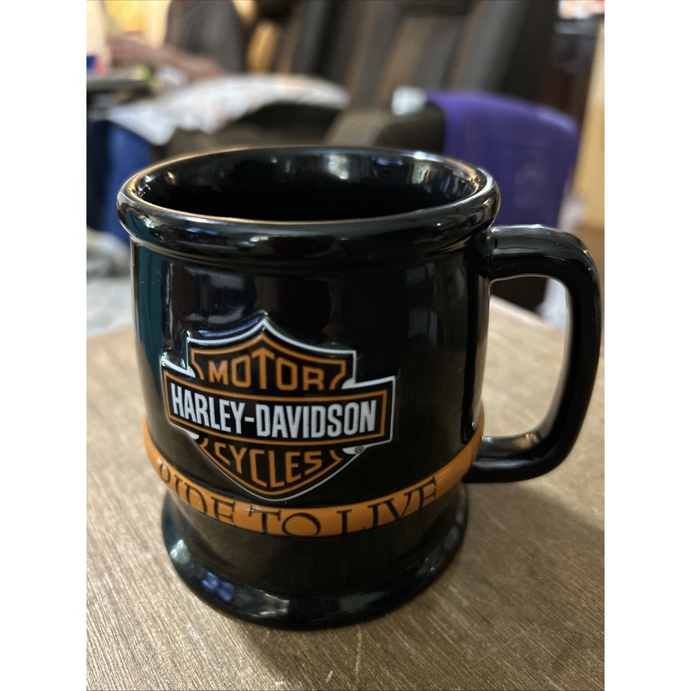 Harley Davidson "Rare" Ride To Live Mug